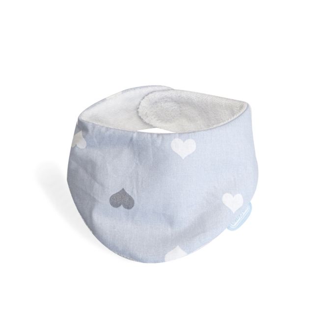 Baveta cu doua fete tip esarfa BabyJem Scarf (Culoare: Bleu) JEMbj_5153