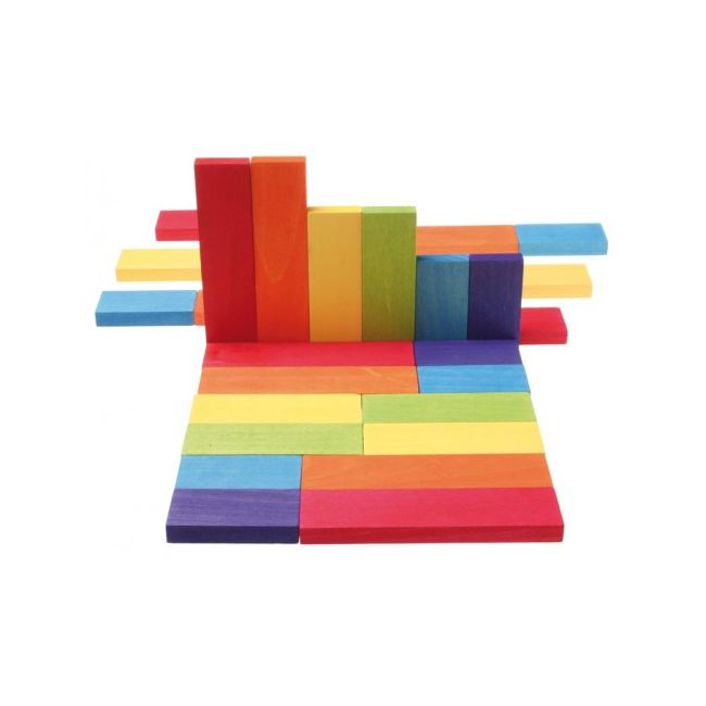 30 piese colorate in saculet textil Grimm's Spiel und Holz Design - RMK10180