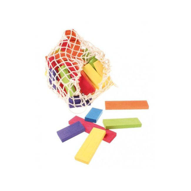 30 piese colorate in saculet textil Grimm's Spiel und Holz Design - RMK10180