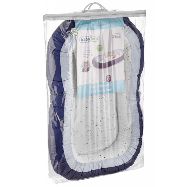 Baby nest cu 2 fete BabyJem Luxury Between Parents (Culoare: Gri) JEMbj_6141