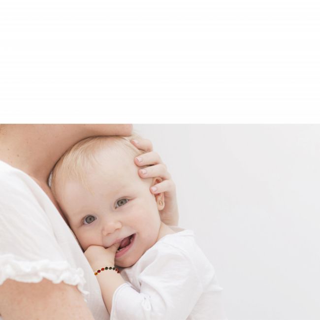 Bratara din chihlimbar pentru bebelusi BabyJem (Culoare: Curcubeu) JEMbj_5884
