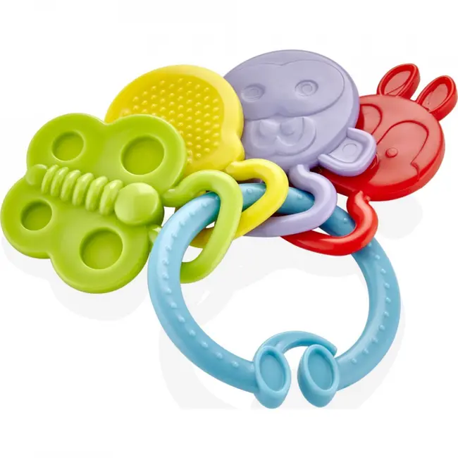 Jucarie dentitie BabyJem Rattle Teether (Culoare: Galben) JEMbj_6444