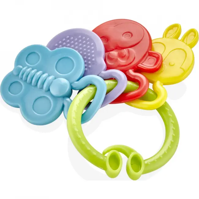 Jucarie dentitie BabyJem Rattle Teether (Culoare: Mov) JEMbj_6442