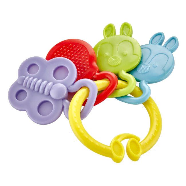 Jucarie dentitie BabyJem Rattle Teether (Culoare: Rosu) JEMbj_6443