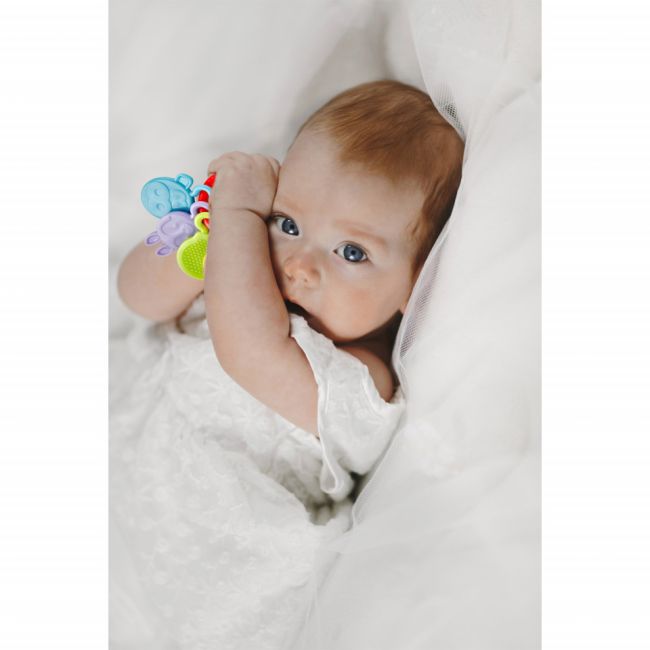 Jucarie dentitie BabyJem Rattle Teether (Culoare: Verde) JEMbj_6441