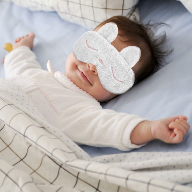 Masca bebelusi pentru somn BabyJem Sleeping Bunny (Culoare: Gri) JEMbj665_1