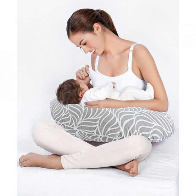 Perna pentru alaptat 2 in 1 Nursing Pillow (Culoare: Gri) JEMbj_0822