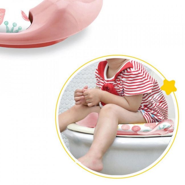 Reductor moale pentru toaleta BabyJem (Culoare: Roz) JEMbj_0643
