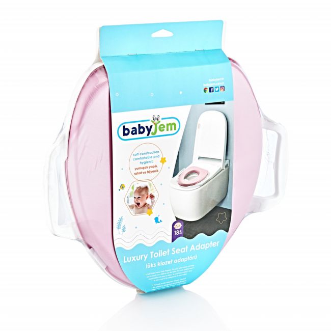 Reductor moale uni pentru toaleta BabyJem (Culoare: Gri) JEMbj_0075