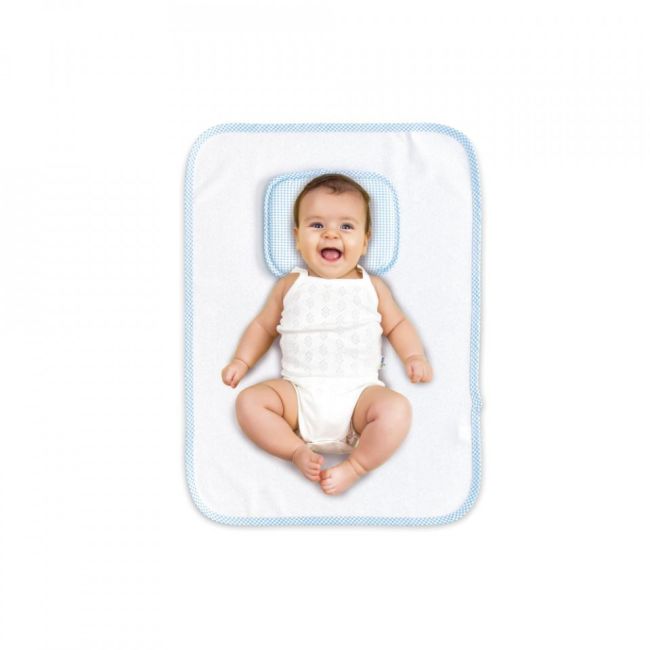 Salteluta de infasat pliabila cu pernuta BabyJem (Culoare: Bleu) JEMbj_0232