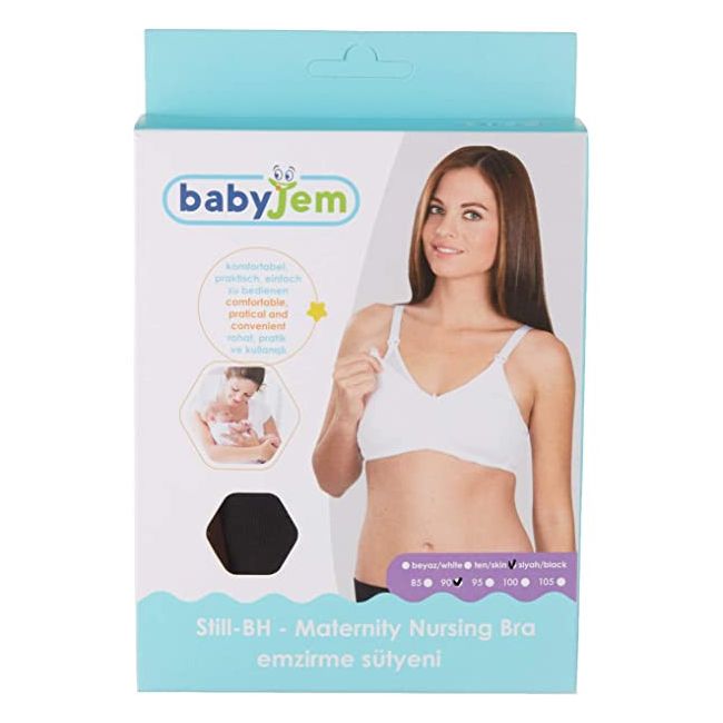 Sutien alaptare, cupe fara intarituri BabyJem (Culoare: Bej, Marime: 95) JEMbj_0174