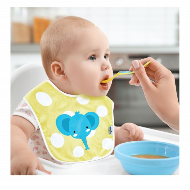 Baveta pentru copii din bumbac Dots (Culoare: Bleu) JEMbj_5023