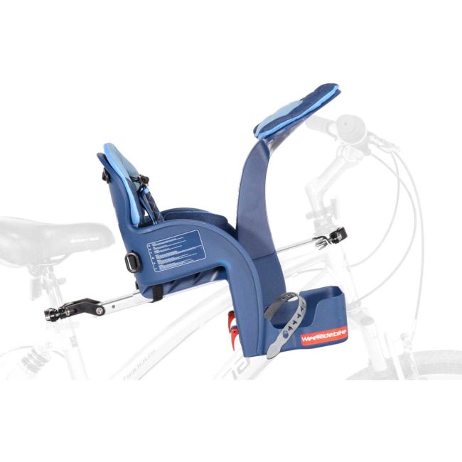 Scaun bicicleta copii SafeFront Deluxe,  Pozitie montare Centru, 15 Kg si Casca Protectie XS 44-48 Penguin WeeRide WR10SKPG BBJWR10SKPG_Denim