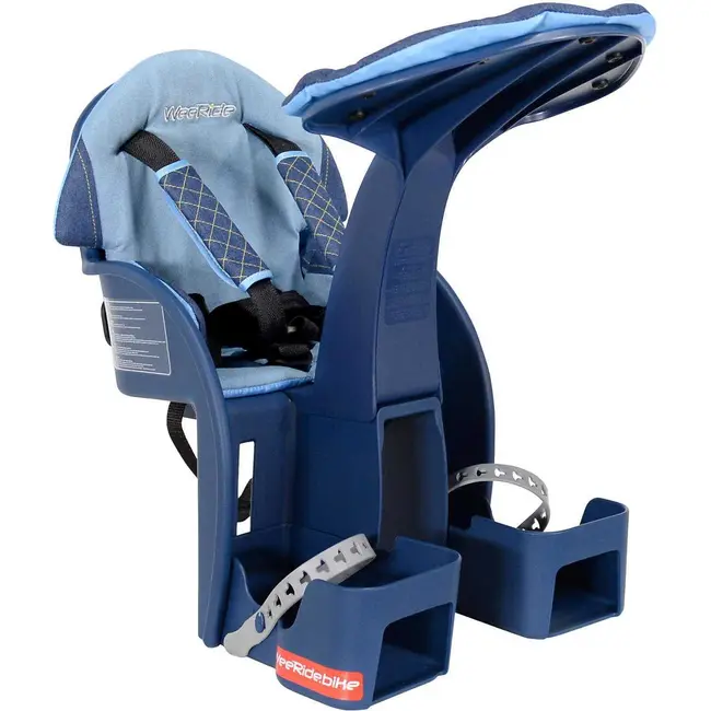 Scaun bicicleta copii SafeFront Deluxe,  Pozitie montare Centru, 15 Kg si Casca Protectie XS 44-48 Police WeeRide WR10SKPL BBJWR10SKPL_Denim