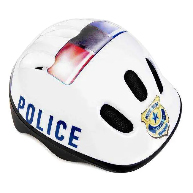 Scaun bicicleta copii SafeFront Deluxe,  Pozitie montare Centru, 15 Kg si Casca Protectie XS 44-48 Police WeeRide WR10SKPL BBJWR10SKPL_Denim