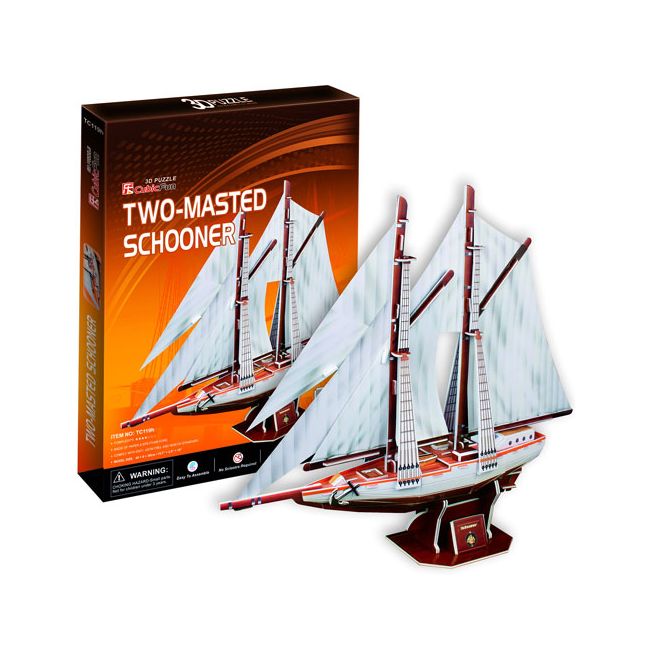 PUZZLE 3D - CBF2 - TWO MASTED SCHOONER NCRT4007H