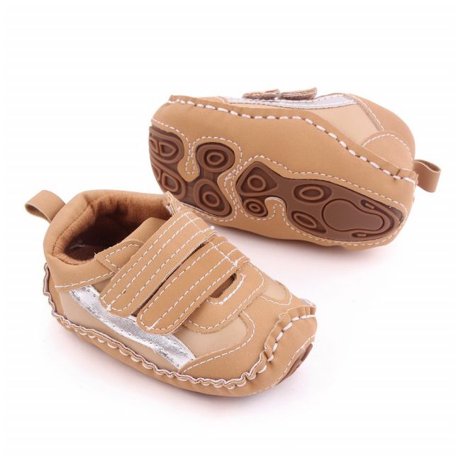 Adidasi crem cu dunga argintie ADd2616-12-sa29