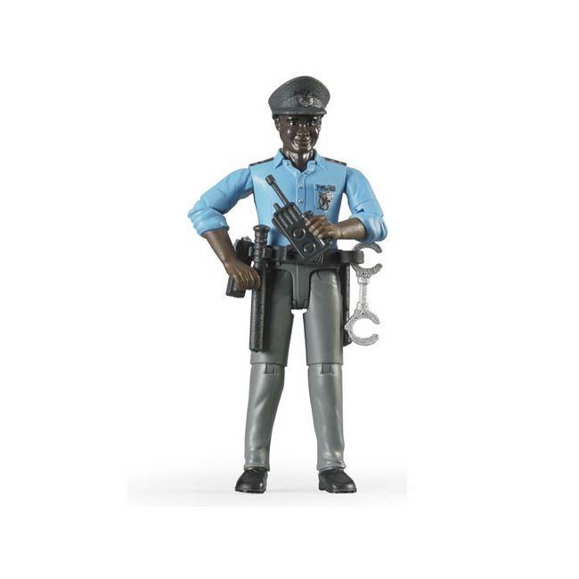 Figurina politist negru cu accesorii - NCR60051