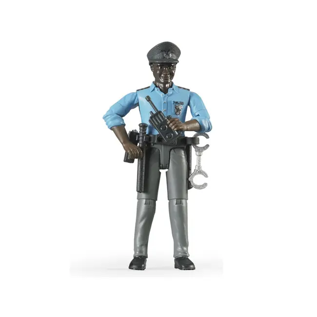 Figurina politist negru cu accesorii - NCR60051