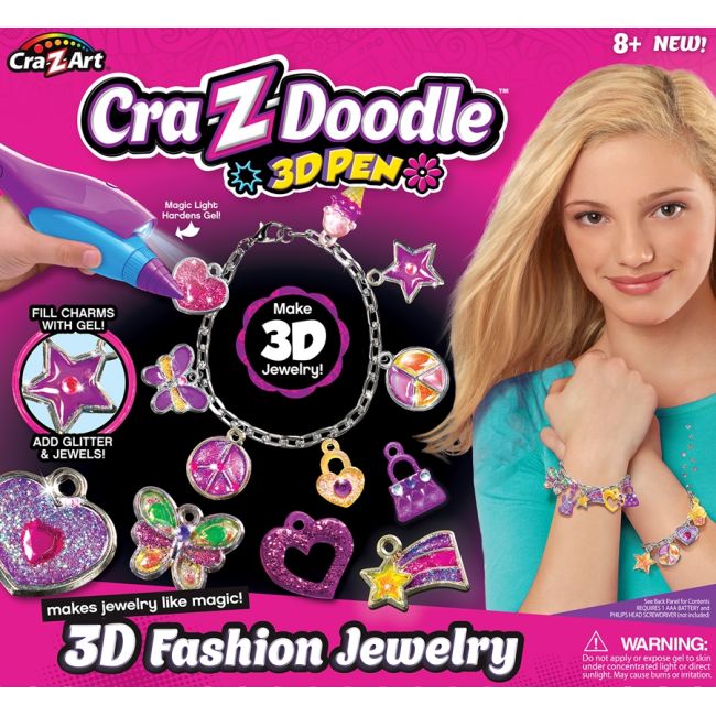 SET CREATIE 3D+CREION PENTRU FETE 3 D FASHION JEWELRY - CRA-Z-ART NCR14574