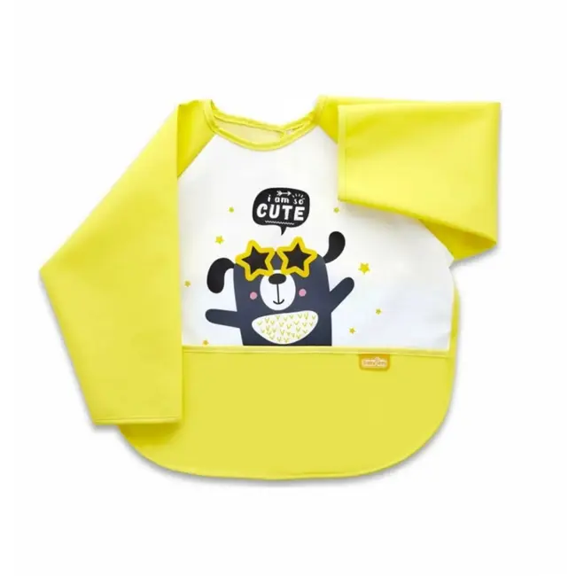Baveta cu maneci si buzunar BabyJem Polly Bib (Culoare: Verde) JEMbj_0341