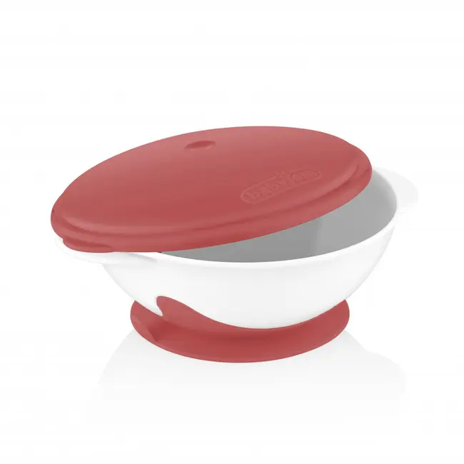 Castron cu ventuza si capac BabyJem (Culoare: Gri) JEMbj_5652