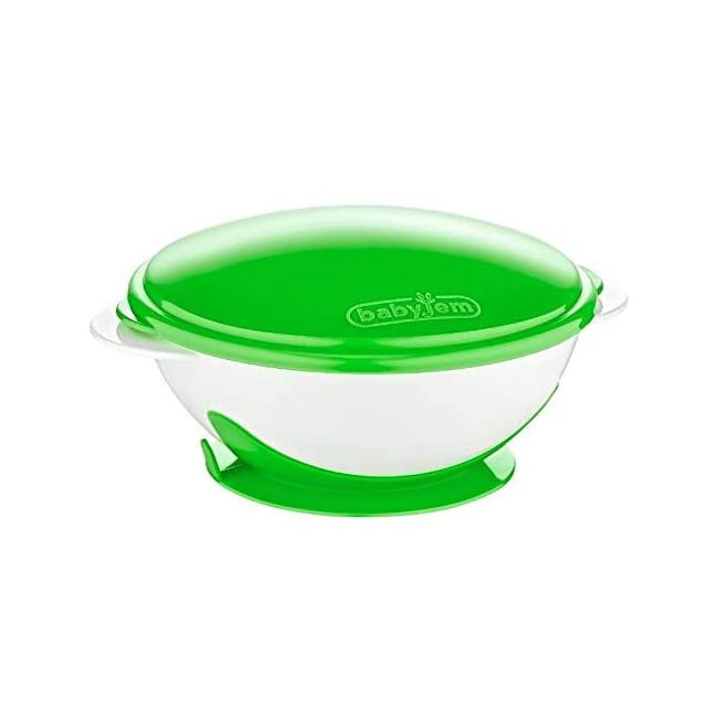 Castron cu ventuza si capac BabyJem (Culoare: Roz) JEMbj_5653
