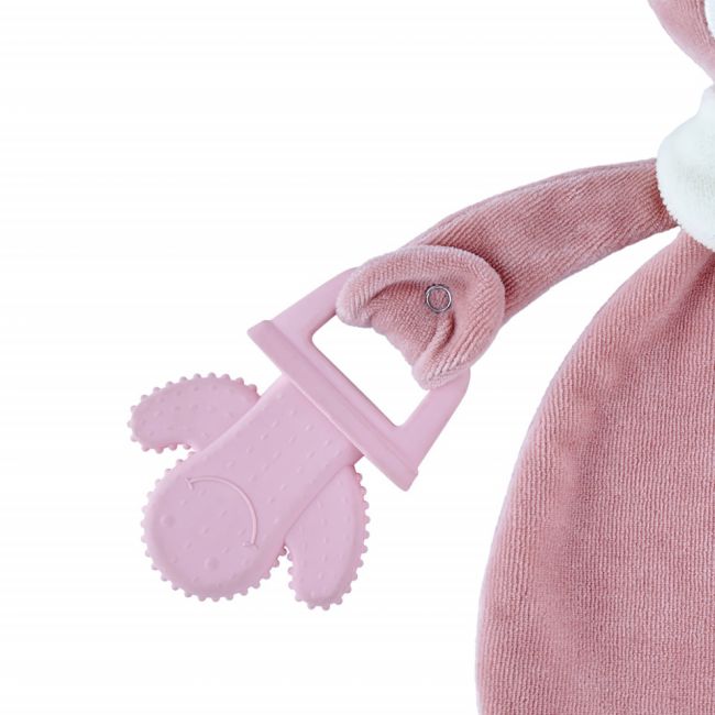 Jucarie atasament cu jucarie dentitie BabyJem Sleeping Friend (Culoare: Gri) JEMbj_6802