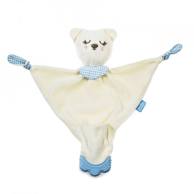 Jucarie atasament cu manusa dentitie BabyJem (Culoare: Bleu) JEMbj_6032
