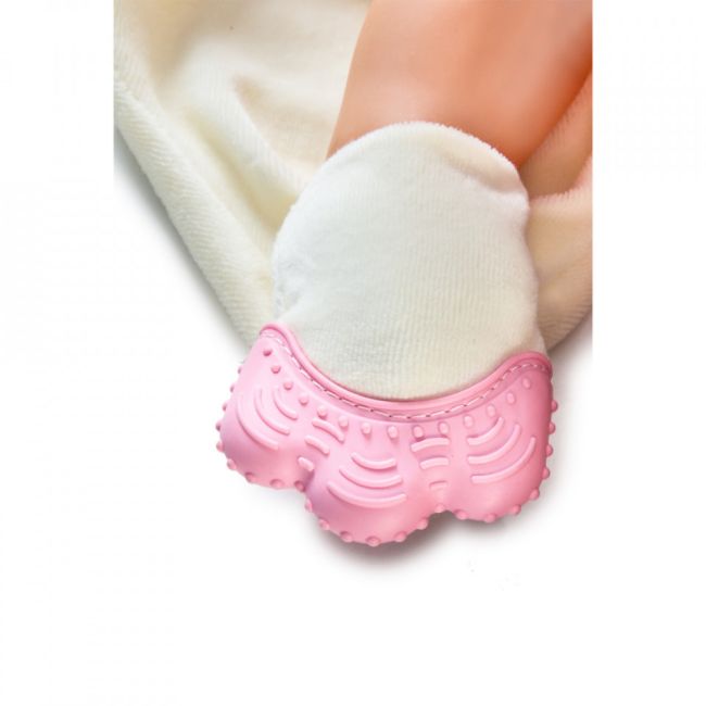 Jucarie atasament cu manusa dentitie BabyJem (Culoare: Roz) JEMbj_6031