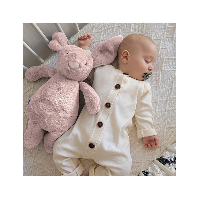 Jucarie din plus pentru copii BabyJem Sleeping Mate Midi Bunny (Culoare: Roz) JEMbj_663_2