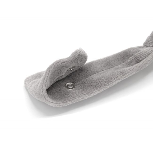 Lant pentru suzeta din material textil cu steluta BabyJem (Culoare: Gri) JEMbj_7432