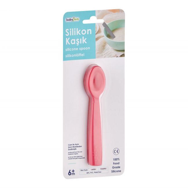 Lingurita din silicon BabyJem (Culoare: Ecru) JEMbj_7594