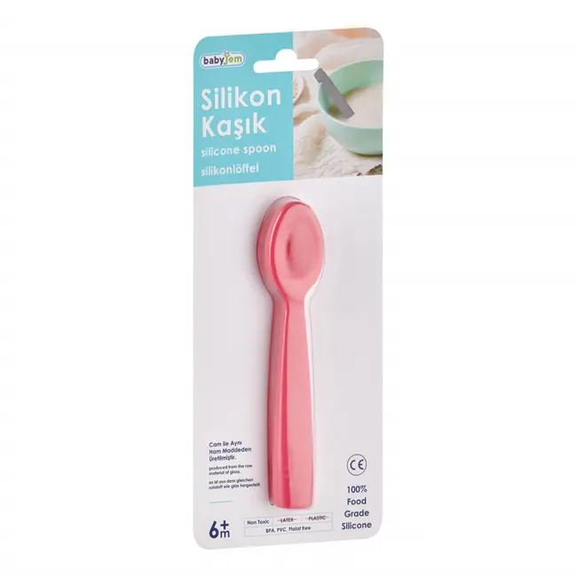 Lingurita din silicon BabyJem (Culoare: Roz) JEMbj_7592