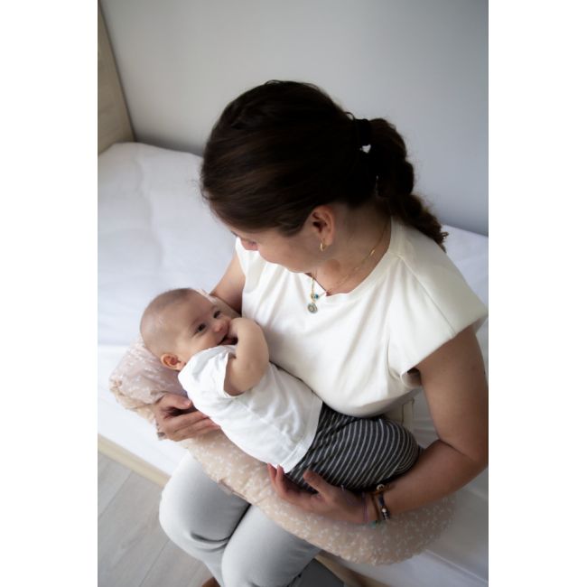Perna multifunctionala pentru alaptat si gravide cu suport detasabil pentru cap BabyJem (Culoare: Somon) JEMbj_737_3
