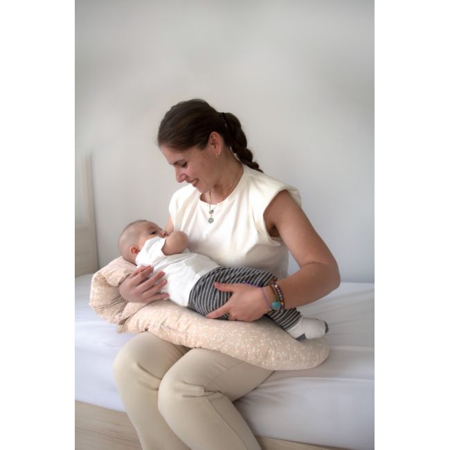Perna multifunctionala pentru alaptat si gravide cu suport detasabil pentru cap BabyJem (Culoare: Somon) JEMbj_737_3