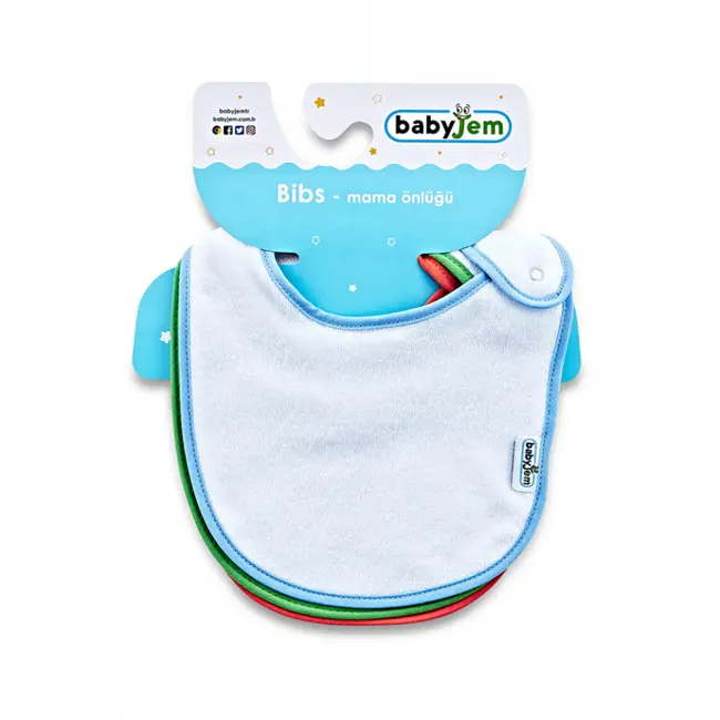 Set 3 bavete cu scai din bumbac (Pentru: Fete) JEMbj_3191