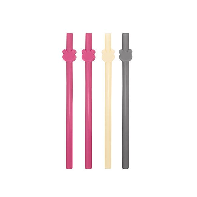 Set de 4 paie din silicon reutilizabile BabyJem (Culoare: Roz) JEMbj_764_1