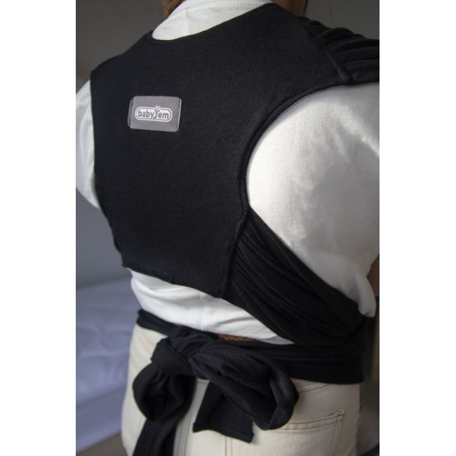 Sistem de purtare wrap elastic pentru bebelusi BabyJem (Culoare: Gri) JEMbj_7342
