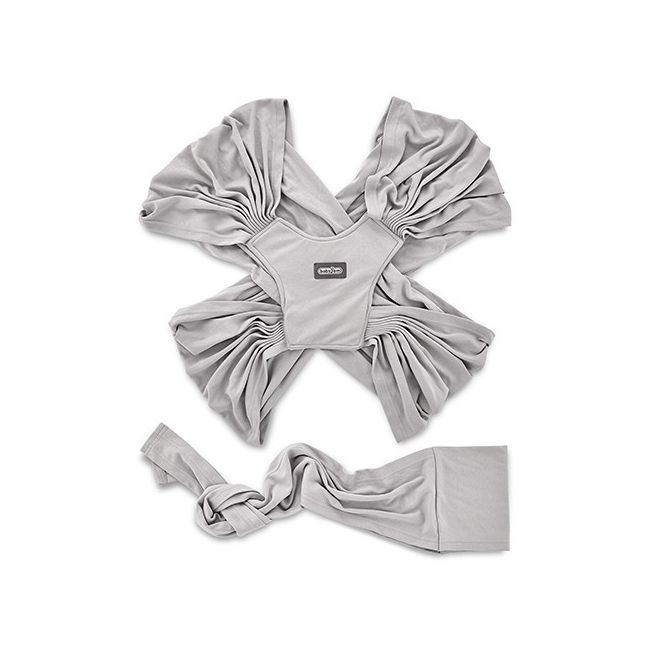 Sistem de purtare wrap elastic pentru bebelusi BabyJem (Culoare: Gri) JEMbj_7342