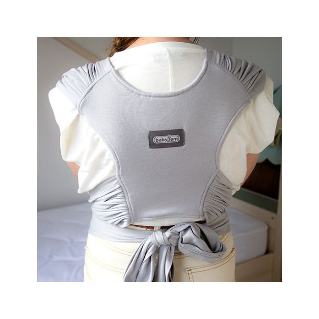 Sistem de purtare wrap elastic pentru bebelusi BabyJem (Culoare: Negru) JEMbj_7341
