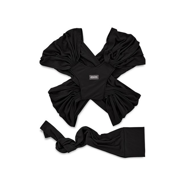 Sistem de purtare wrap elastic pentru bebelusi BabyJem (Culoare: Negru) JEMbj_7341