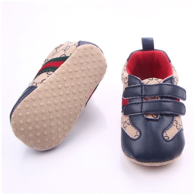 Adidasi bebelusi crem cu model (Marime Disponibila: 9-12 luni) - IR1846-1