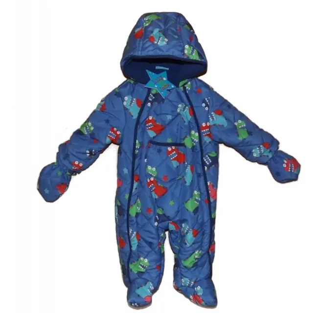 Combinezon captusit - Dinozauri colorati (Marime Disponibila: 6-9 luni) - ALLJ8138