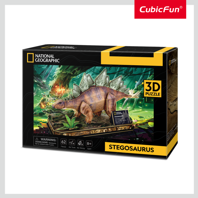 Cubic Fun - Puzzle 3D Stegosaurus 62 Piese ARTCUDS1054h