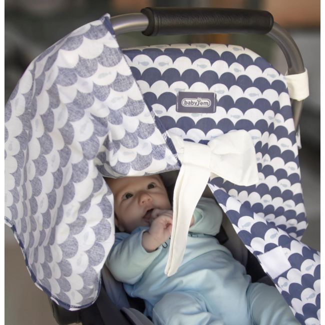 Protectie soare pentru scaun auto 0-13 kg (Culoare: Indigo) JEMbj_7103