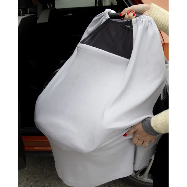 Sal pentru alaptare cu fereastra din tul BabyJem (Culoare: Negru) JEMbj_7351