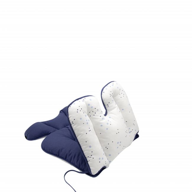Saltea cu doua fete pentru carucior si scaun de masa BabyJem Dots (Culoare: Gri) JEMbj_5071