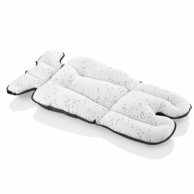 Saltea cu doua fete pentru carucior si scaun de masa BabyJem Dots (Culoare: Roz) JEMbj_5072