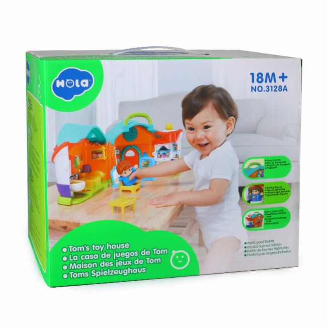 CASUTA CU PAPUSA SI ACCESORII CU LUMINI SI SUNETE VIV3128A